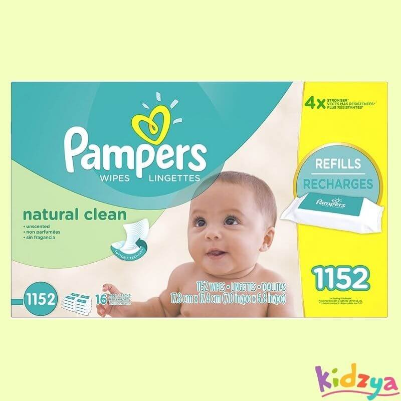 Pampers Natural Clean Baby Wipes